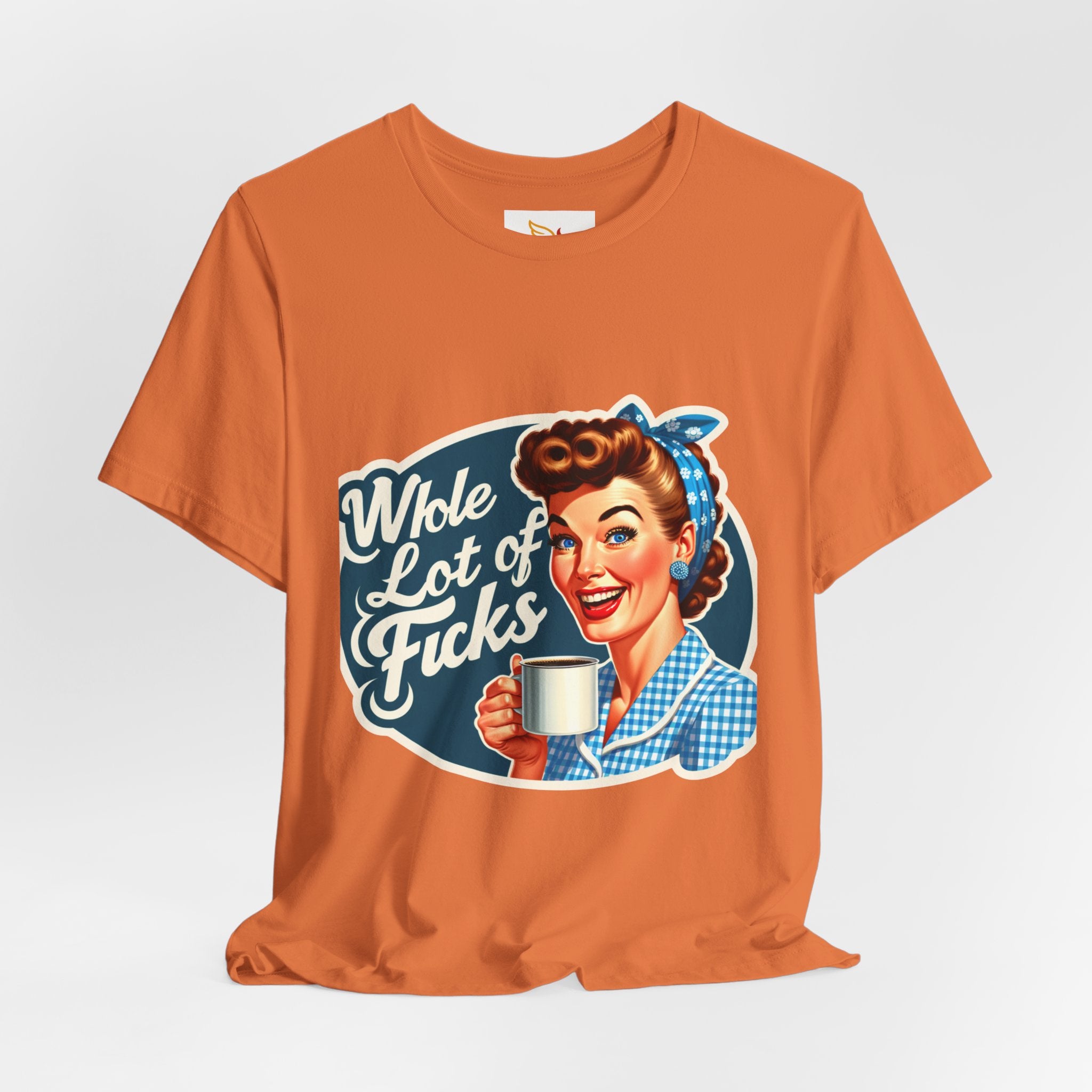 Retro 'Whole Lot of Fucks' Tee – Vintage Pinup Graphic T-Shirt