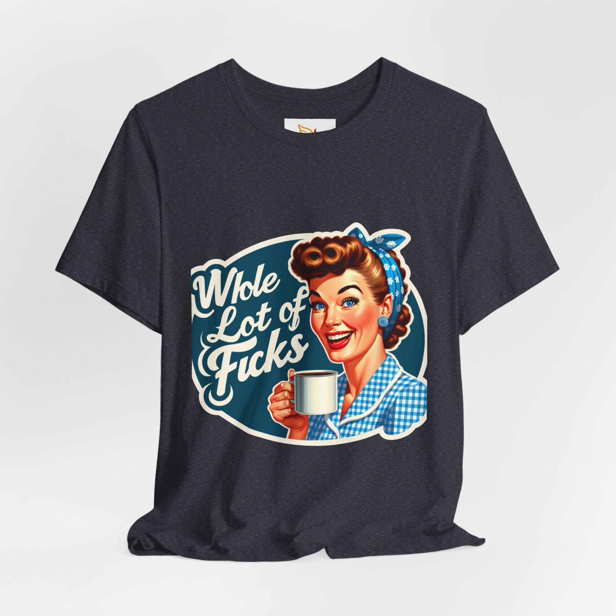 Retro 'Whole Lot of Fucks' Tee – Vintage Pinup Graphic T-Shirt