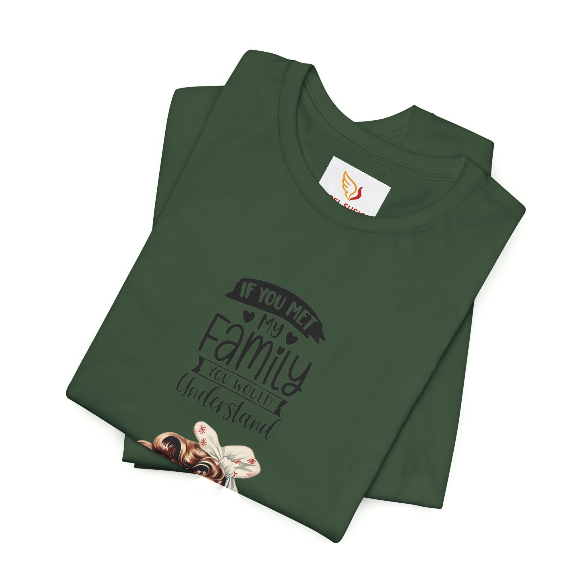 Retro Rosie Riveter Family Tee – "If You Met My Family I’d Be Well Understood"