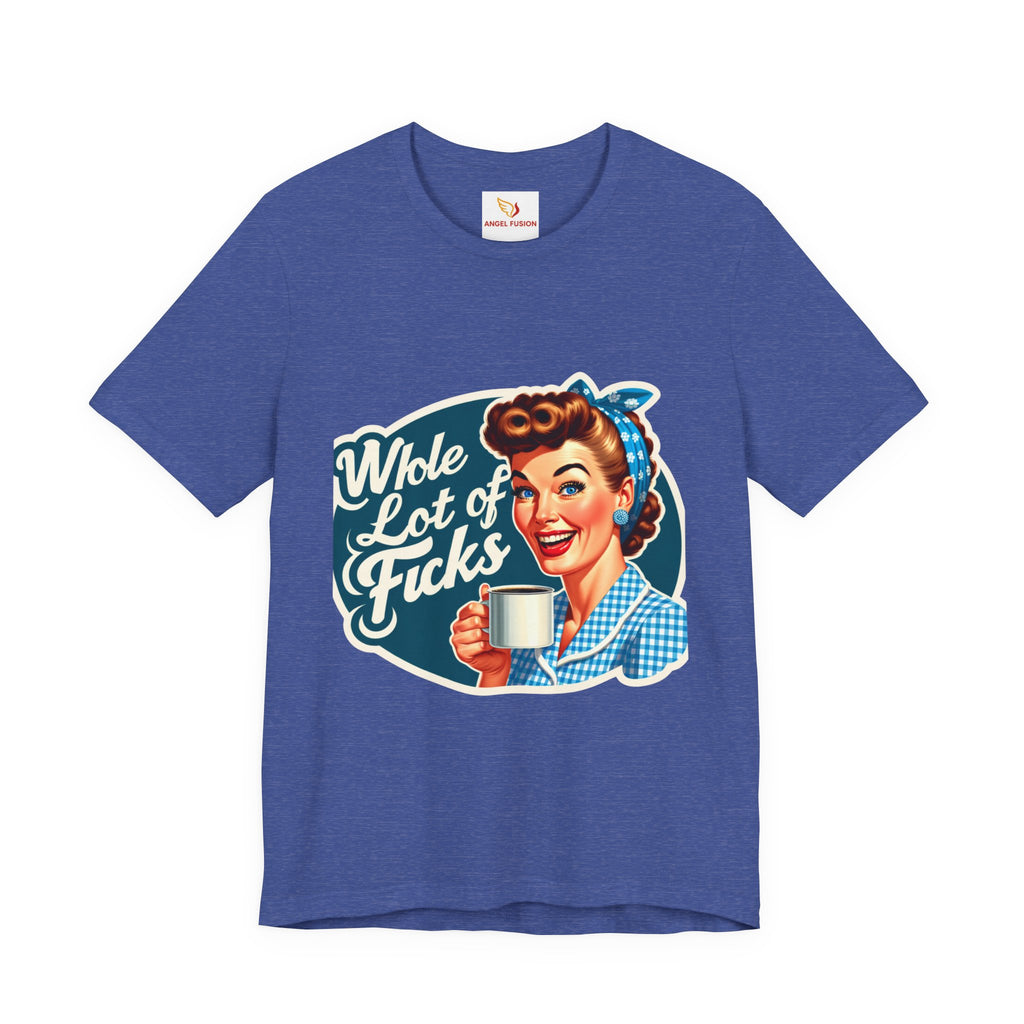Retro 'Whole Lot of Fucks' Tee – Vintage Pinup Graphic T-Shirt