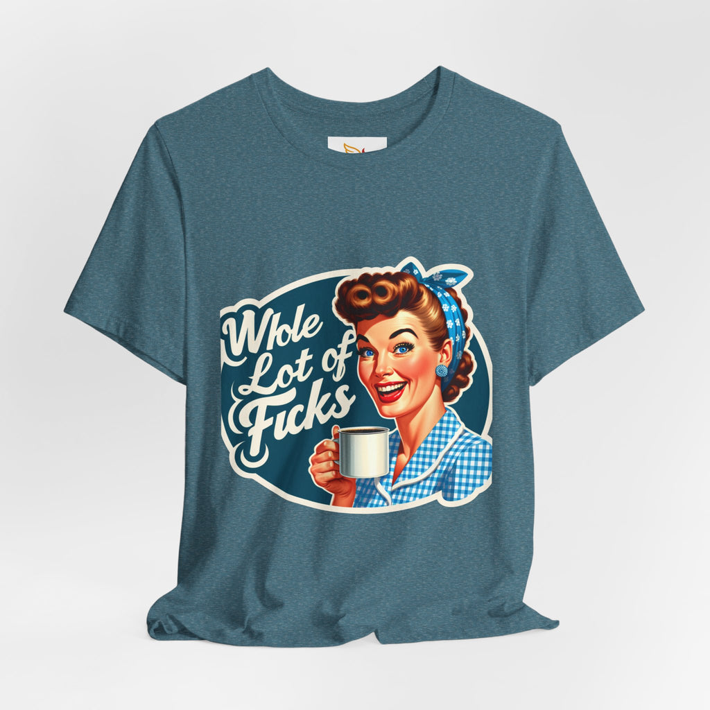 Retro 'Whole Lot of Fucks' Tee – Vintage Pinup Graphic T-Shirt