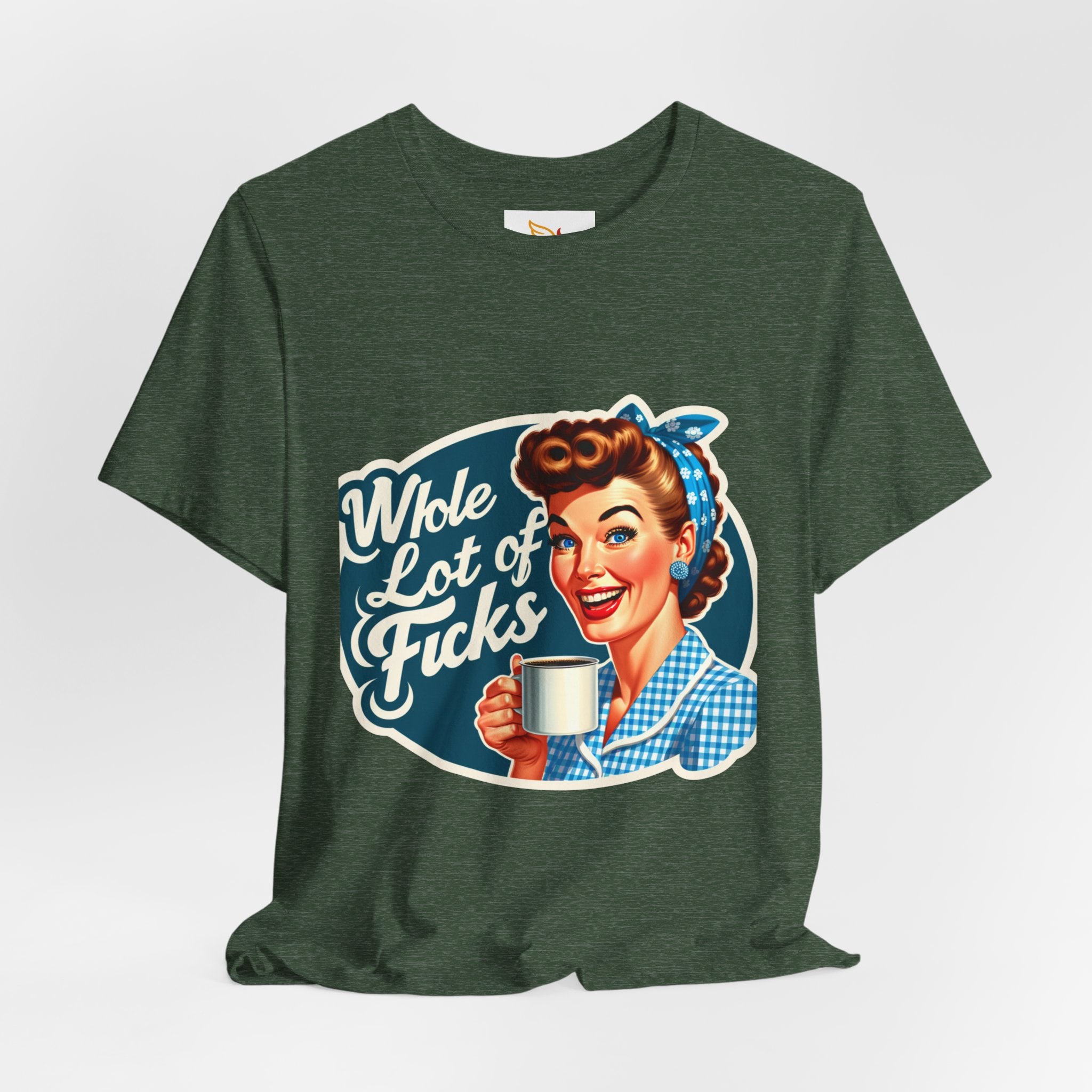 Retro 'Whole Lot of Fucks' Tee – Vintage Pinup Graphic T-Shirt