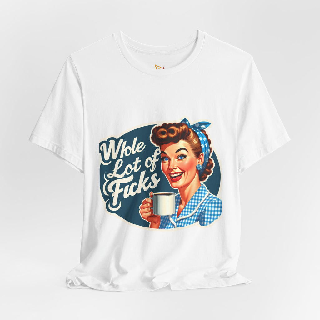 Retro 'Whole Lot of Fucks' Tee – Vintage Pinup Graphic T-Shirt