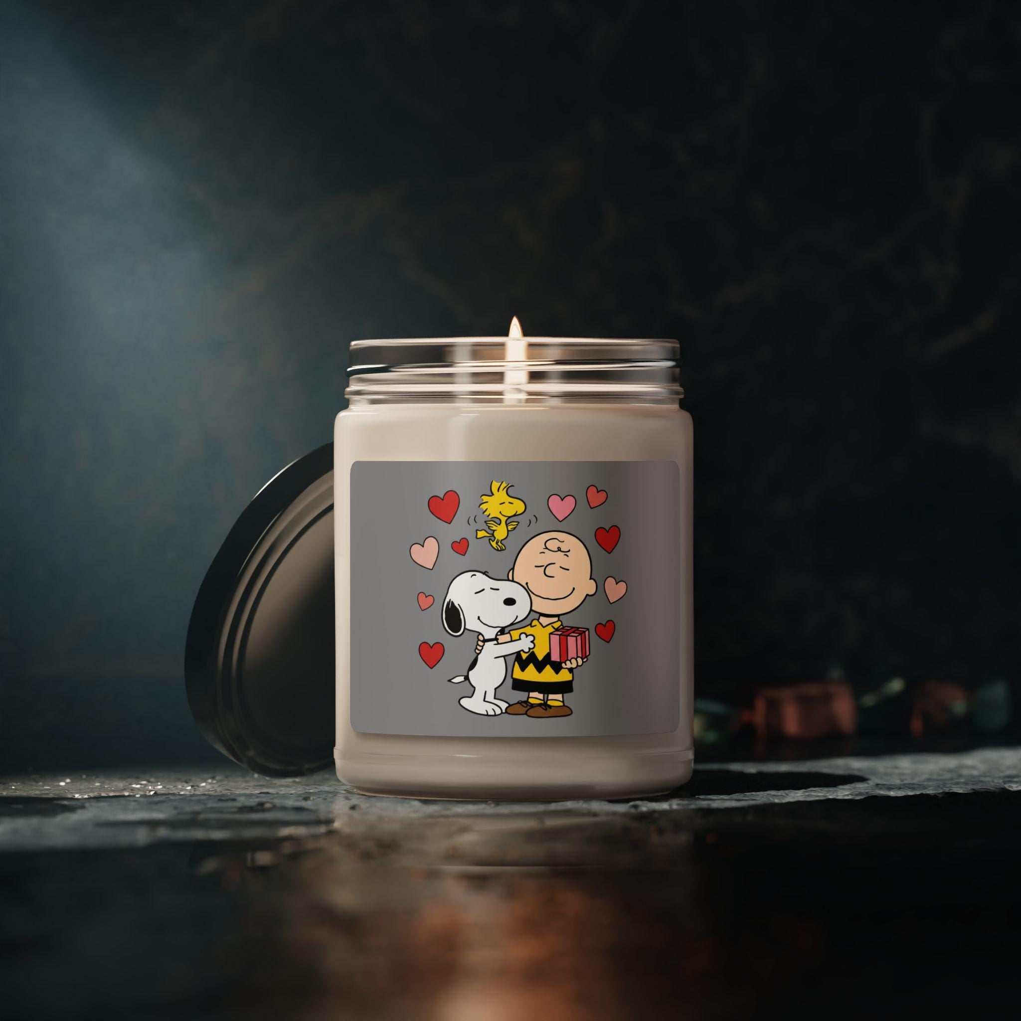 Valentine Hugs Candle 9oz Soy, Scented Romantic Aroma | Heart Hug Design