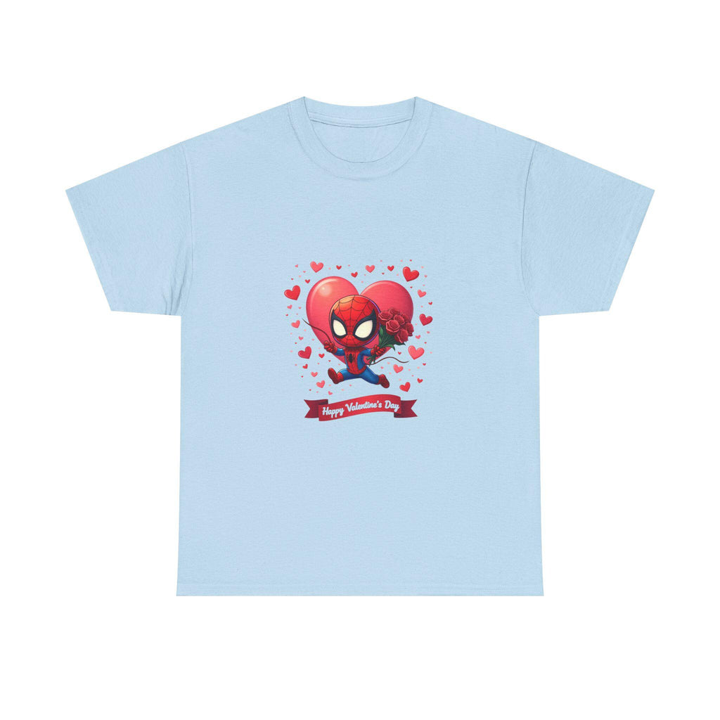 Valentine Spiderman Hero T-Shirt | Heart Mask, Cute Comics Love Design