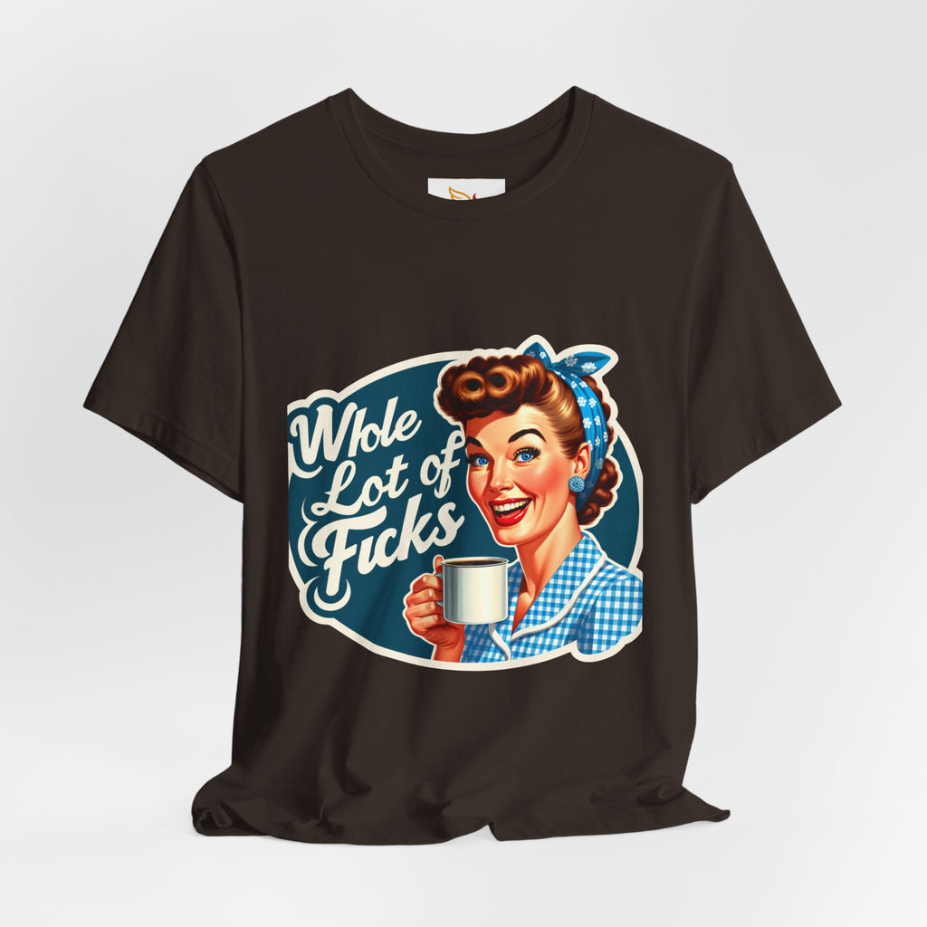 Retro 'Whole Lot of Fucks' Tee – Vintage Pinup Graphic T-Shirt