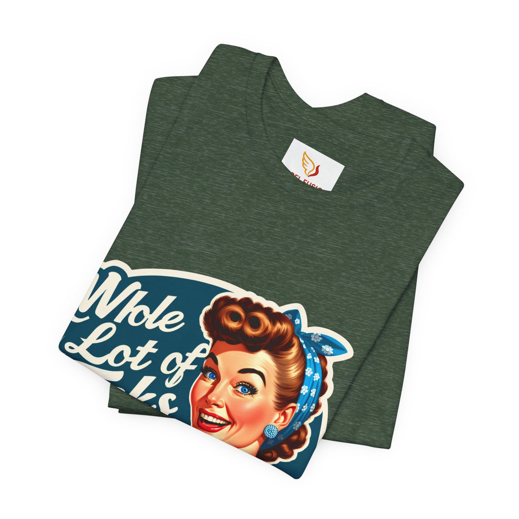 Retro 'Whole Lot of Fucks' Tee – Vintage Pinup Graphic T-Shirt