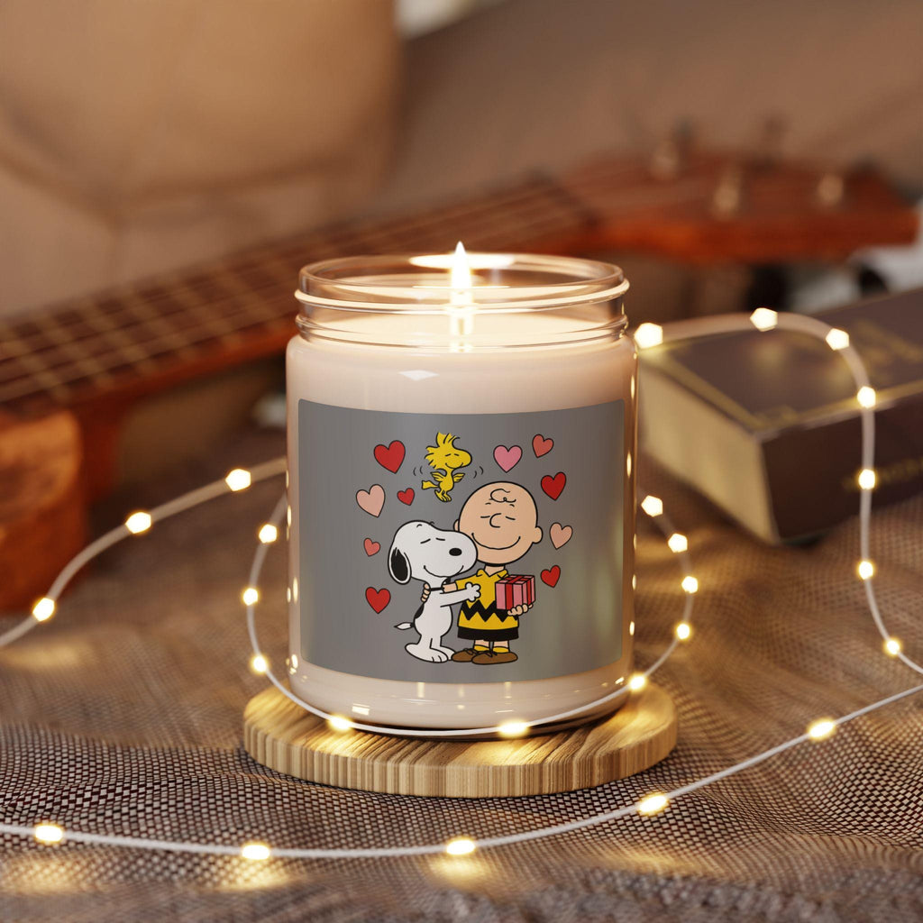 Valentine Hugs Candle 9oz Soy, Scented Romantic Aroma | Heart Hug Design