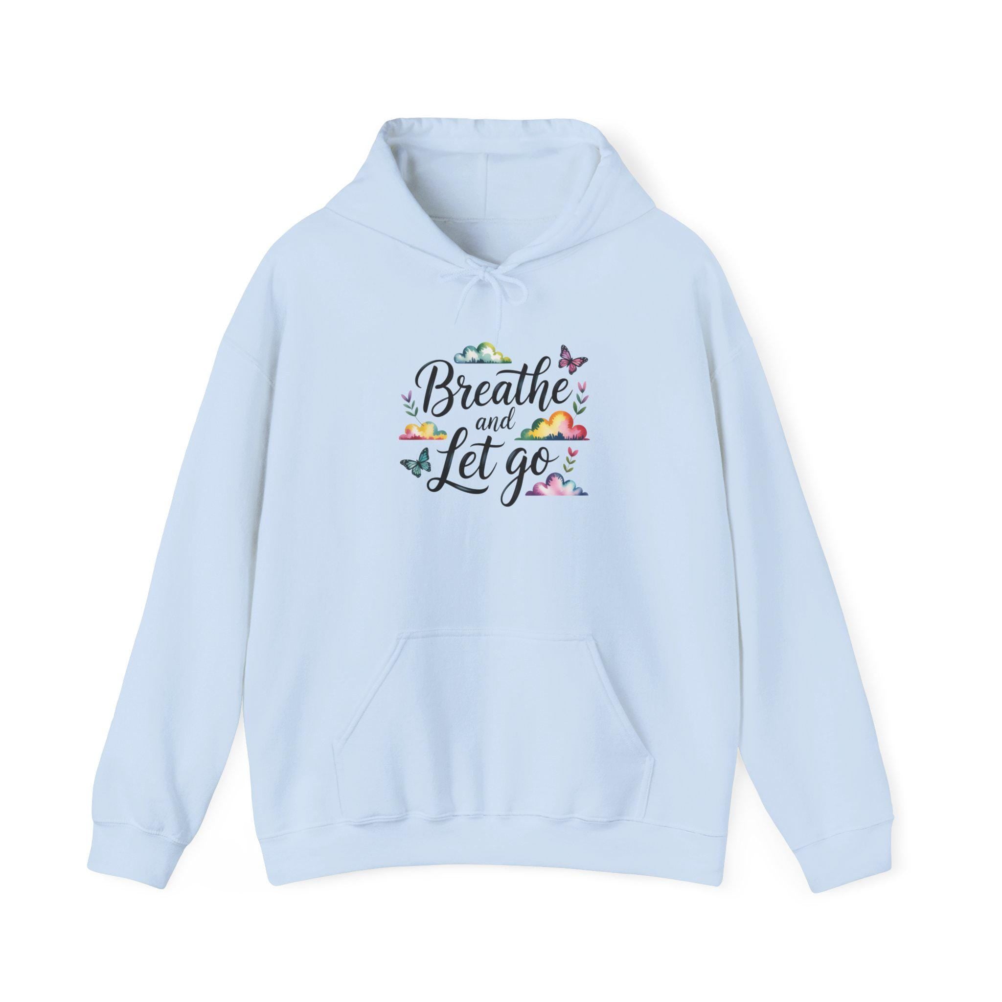 Breathe and Let go Clouds hoodie | 90s Aesthetic  Sweatshirt